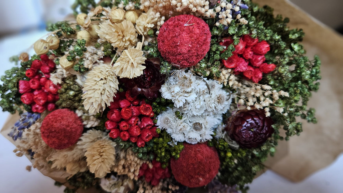 Bouquet di fiori secchi